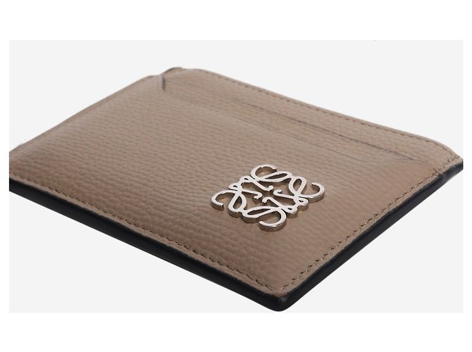 Loewe Tarjetero de piel Anagram taupe Castaño - vista 3