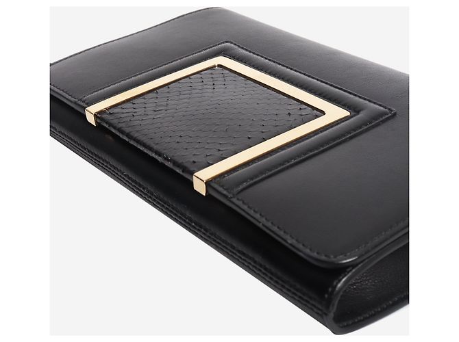 Jimmy Choo Clutch in pelle nera Nero - vista 4