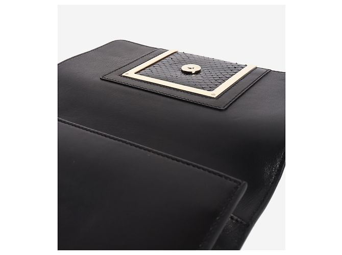 Jimmy Choo Clutch in pelle nera Nero - vista 5