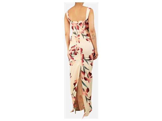Rebecca Vallance Maxikleid Linnea mit Blumenmuster in Rosa - Größe UK 8 - Ansicht 2