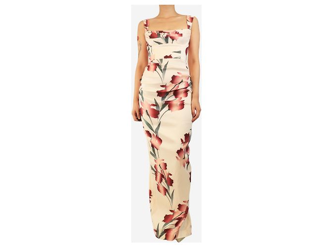 Rebecca Vallance Maxikleid Linnea mit Blumenmuster in Rosa - Größe UK 8 - Ansicht 3