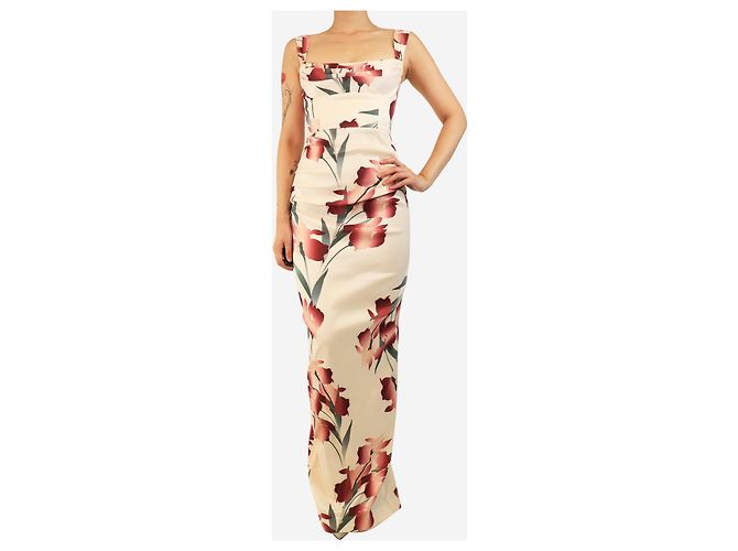 Rebecca Vallance Maxikleid Linnea mit Blumenmuster in Rosa - Größe UK 8 - Ansicht 4