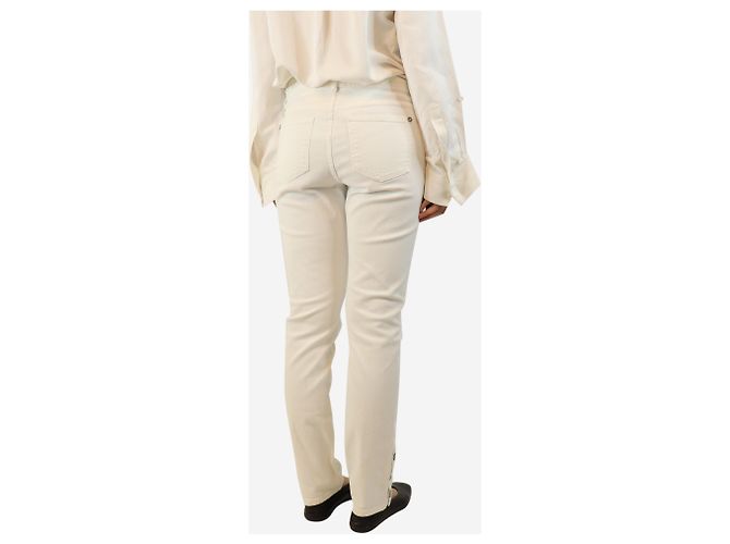 Chanel Vaqueros blancos rectos - talla UK 14 - vista 3