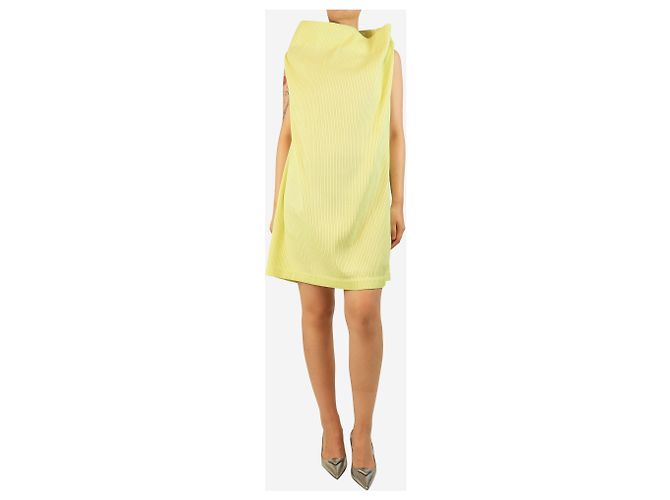 Issey Miyake Abito plissé senza maniche giallo - taglia S - vista 3