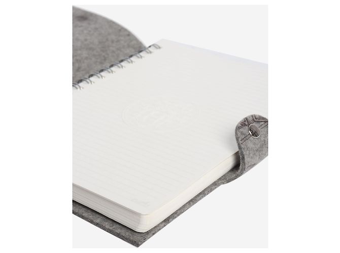 Hermès Grey Eperon d’Or felt notebook - view 4
