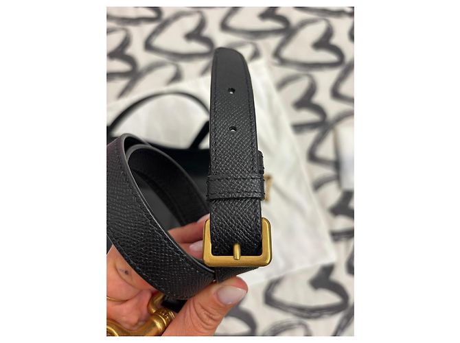 Dior Saddle Bag in pelle nera Nero - vista 2