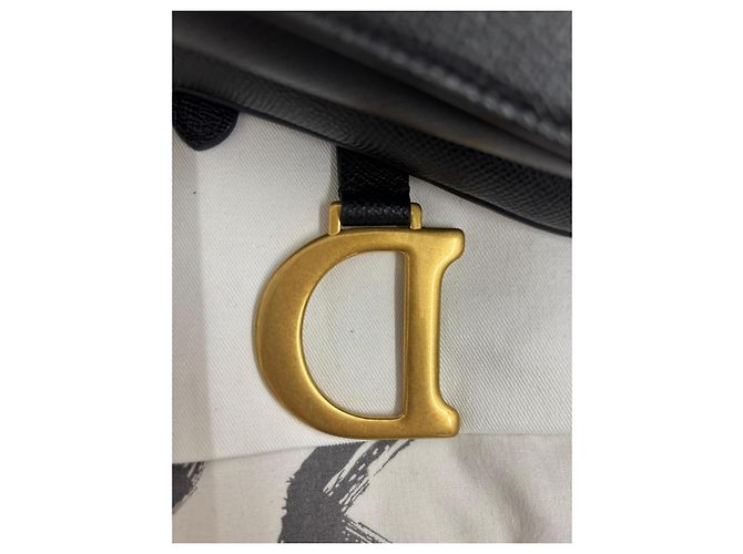 Dior Saddle Bag in pelle nera Nero - vista 7