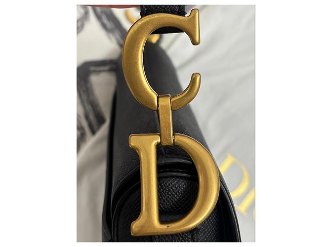 Dior Saddle Bag in pelle nera Nero - vista 9