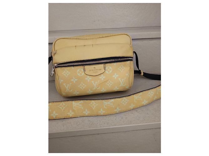 Louis Vuitton Monogram Cerises Borsa a Tracolla Pelle Gialla Giallo Monogramma - vista 2