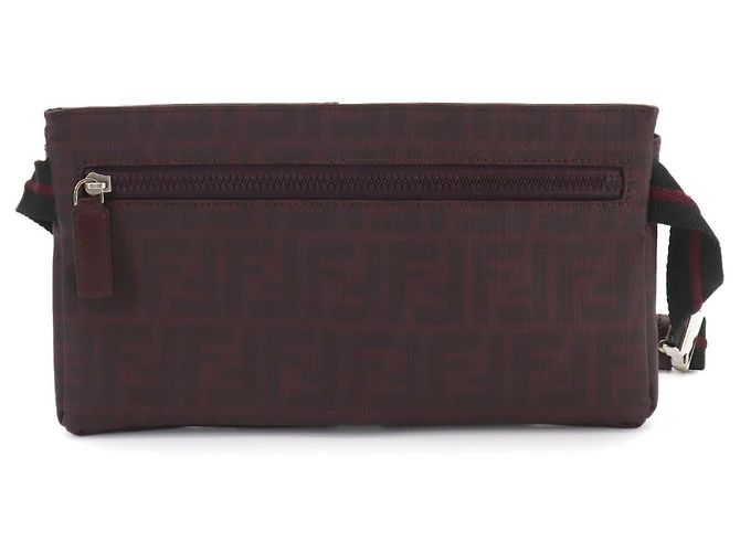 Borsa a tracolla Fendi Zucca Bordò - vista 2