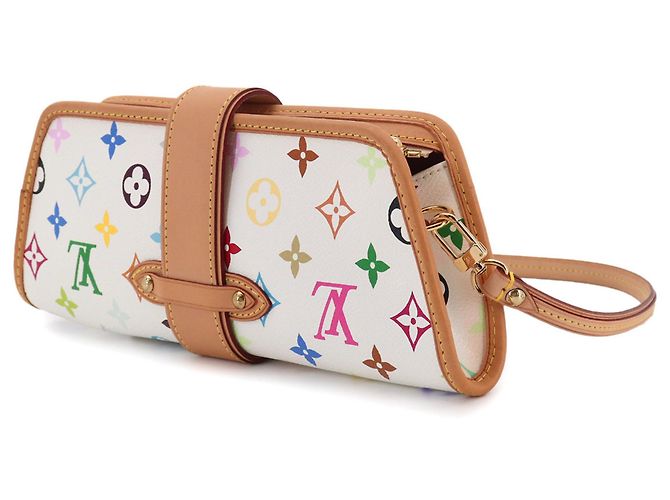 Borsa a tracolla e clutch 2-way Shirley Monogram Multicolor Louis Vuitton Bianco Multicolore - vista 4