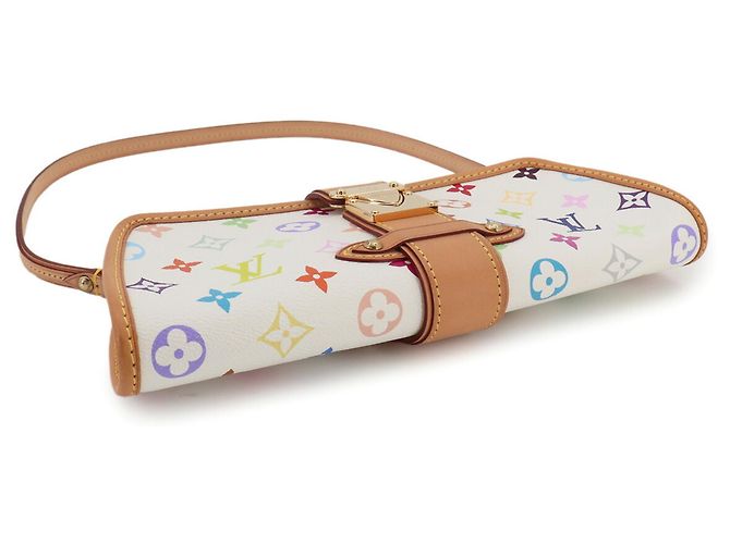 Borsa a tracolla e clutch 2-way Shirley Monogram Multicolor Louis Vuitton Bianco Multicolore - vista 5