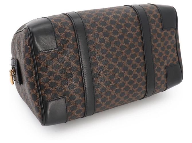 16 Céline Celine Macadam Boston Handtasche Braun Schwarz - Ansicht 4