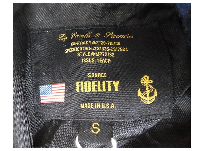 Autre Marque Fidelity by Gerald & Stewart Karierter Pea Coat Blau/Schwarz - Ansicht 4