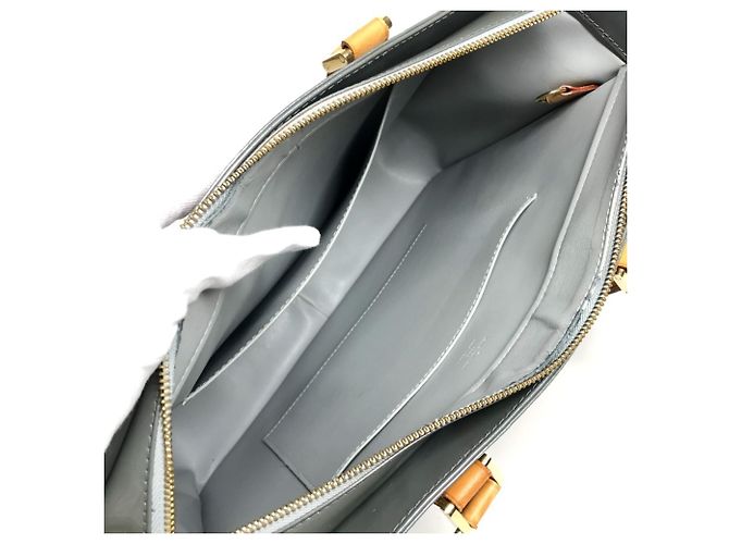 Borsa a Spalla Louis Vuitton Monogram Vernis Columbus Marrone Grigio - vista 13