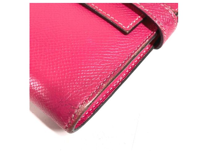 Hermès Kelly Long Wallet aus Epsom-Leder Pink - Ansicht 17
