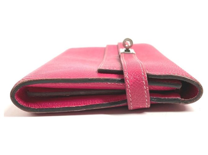 Hermès Kelly Long Wallet aus Epsom-Leder Pink - Ansicht 4