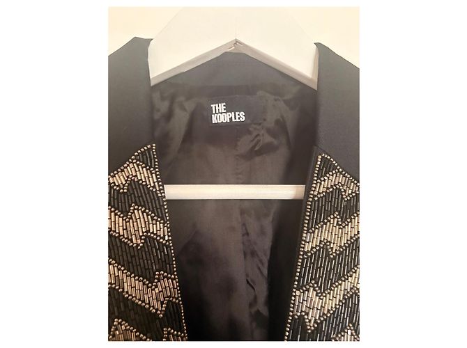 The Kooples schwarze Perlen-Jacke - Ansicht 2
