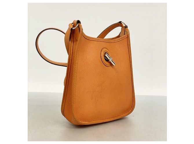 Hermès Borsa a tracolla Hermes Vespa TPM in pelle Epsom Arancione - vista 2