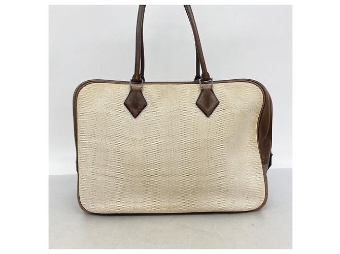 Hermès Borsa Tote Hermes Plume 32 Marrone - vista 11