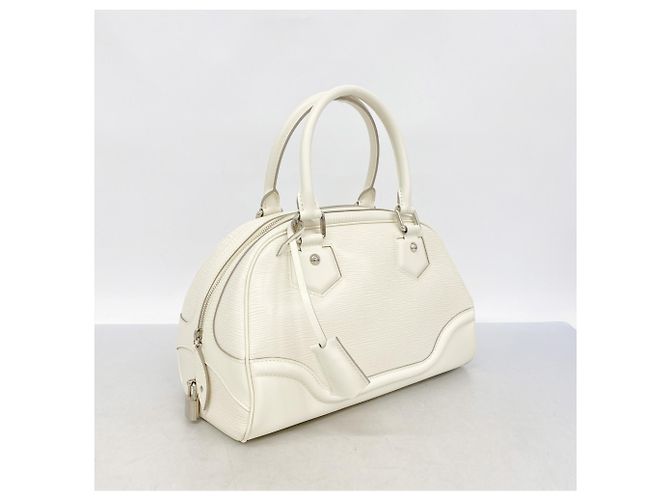 Borsa Louis Vuitton Epi Bowling Montaigne PM Bianco sporco - vista 2