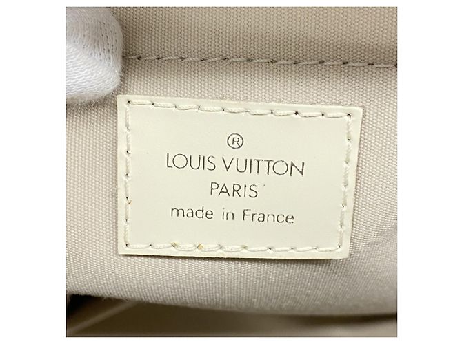 Borsa Louis Vuitton Epi Bowling Montaigne PM Bianco sporco - vista 5