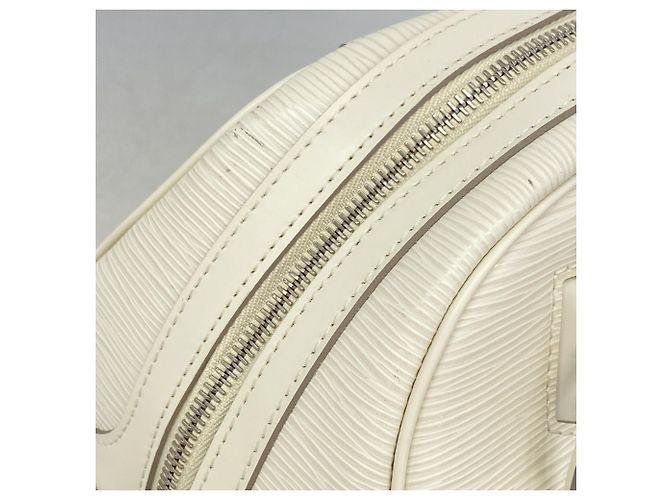 Borsa Louis Vuitton Epi Bowling Montaigne PM Bianco sporco - vista 7