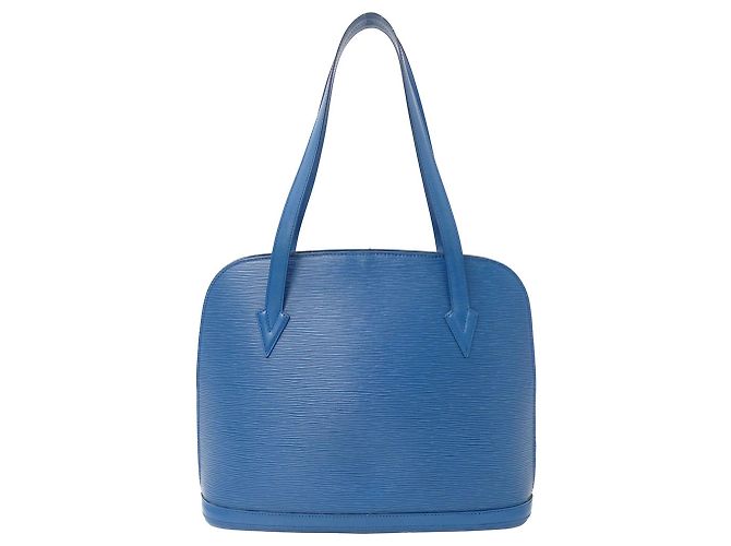 Borsa in pelle Epi Louis Vuitton in blu Toledo - vista 2