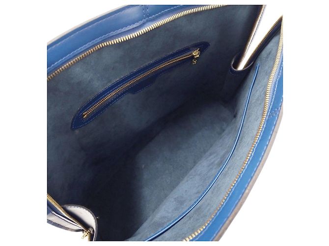 Borsa in pelle Epi Louis Vuitton in blu Toledo - vista 5