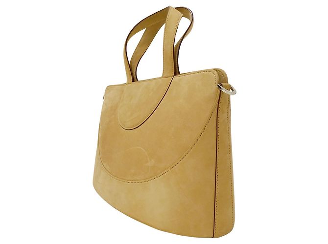 Bulgari Borsa in scamosciato Bvlgari beige - vista 4