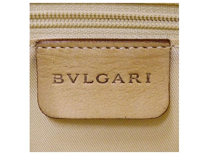 Bulgari Borsa in scamosciato Bvlgari beige - vista 8