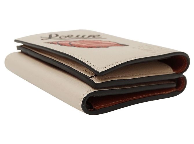 Cartera plegable para mujer Loewe en beige - vista 3