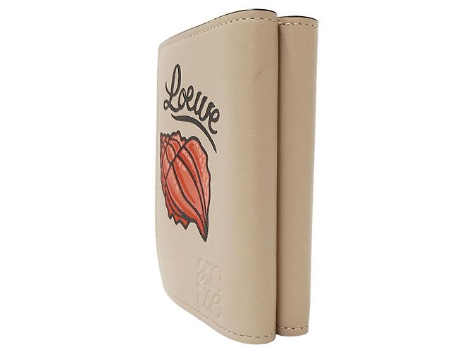 Cartera plegable para mujer Loewe en beige - vista 4