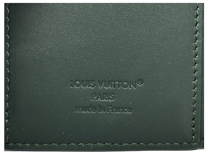 Louis Vuitton Men's Aerogram Tri-fold Wallet Green - view 5