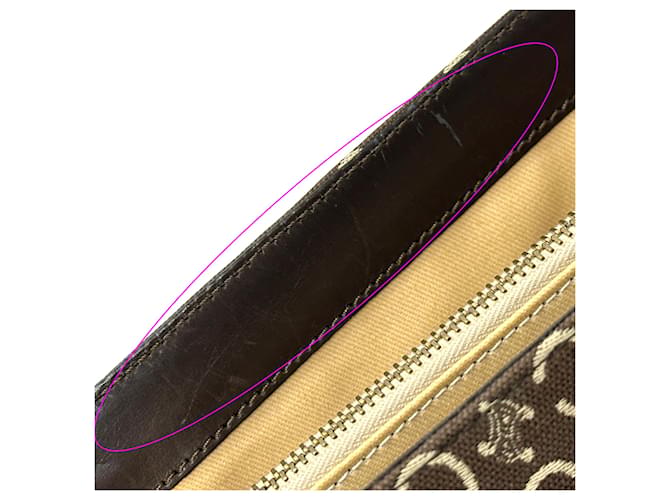 Céline Borsa Celine C Blazon Marrone - vista 14
