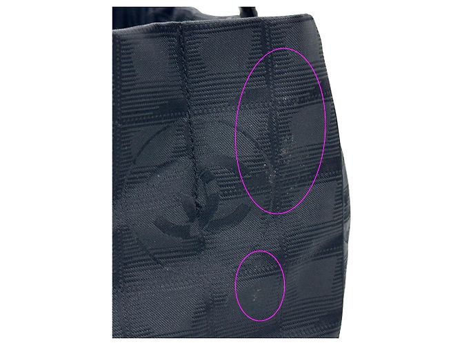 Borsa Tote in Nylon Nero Chanel - vista 12
