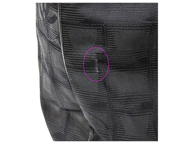 Borsa Tote in Nylon Nero Chanel - vista 13