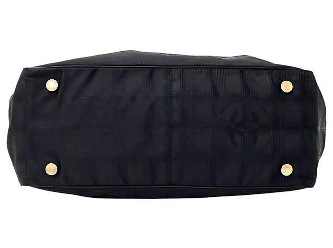 Borsa Tote in Nylon Nero Chanel - vista 4