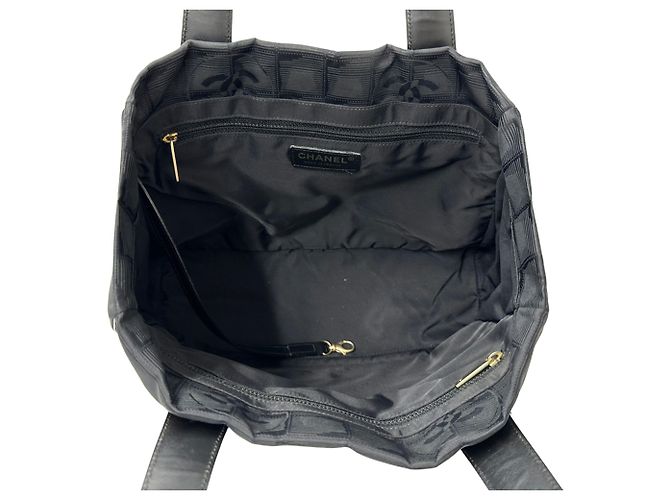 Borsa Tote in Nylon Nero Chanel - vista 5