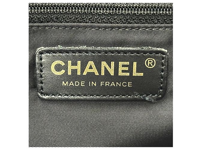 Borsa Tote in Nylon Nero Chanel - vista 6