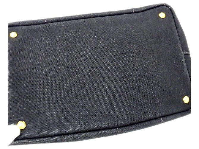 Tote Borsa in tela nera Prada Nero - vista 12