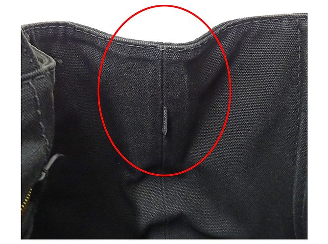 Tote Borsa in tela nera Prada Nero - vista 8