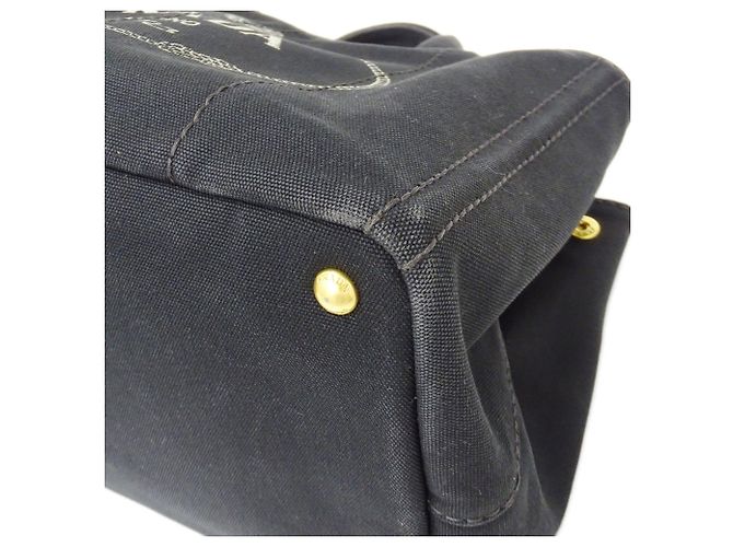 Tote Borsa in tela nera Prada Nero - vista 9