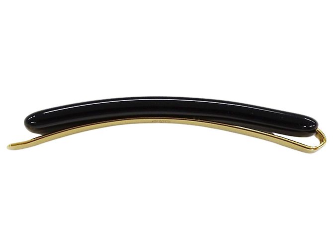 Spilla per capelli in resina nero e oro Gucci D'oro - vista 3
