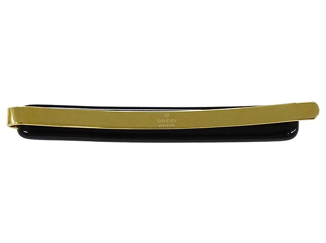 Spilla per capelli in resina nero e oro Gucci D'oro - vista 4
