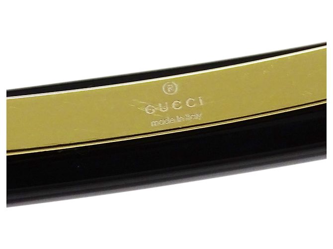 Spilla per capelli in resina nero e oro Gucci D'oro - vista 5