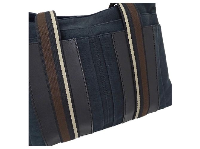 Troca Hermès Borsa in tela nera Hermes Nero - vista 10