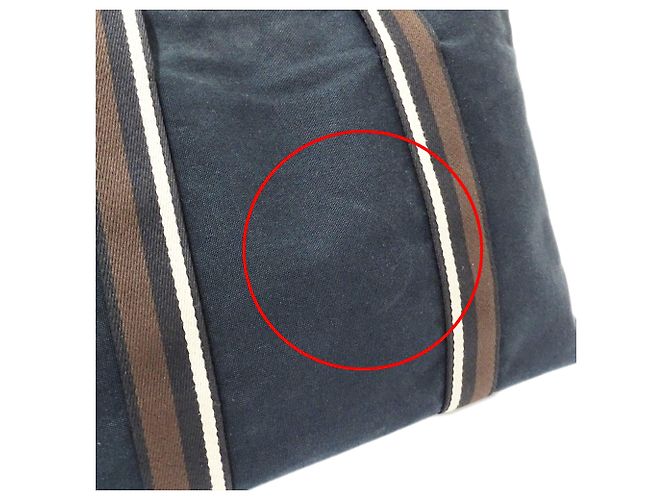 Troca Hermès Borsa in tela nera Hermes Nero - vista 12