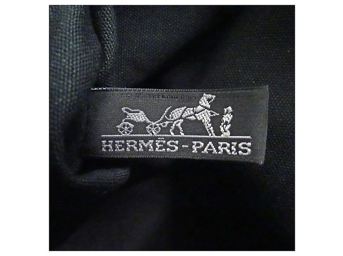 Troca Hermès Borsa in tela nera Hermes Nero - vista 6