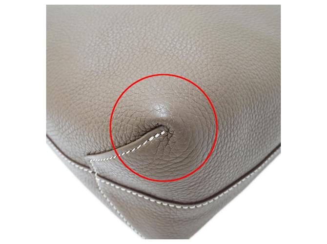 Hermès Borsa Hermes Double Sens 45 Blu Taupe - vista 10